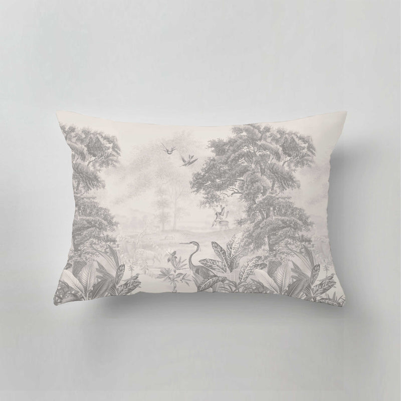 Outdoor Pillow - SCENIC LANDSCAPE Grey