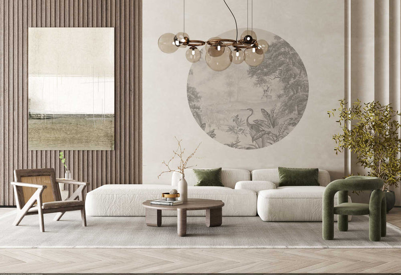 Round wall sticker - Scenic Landscape