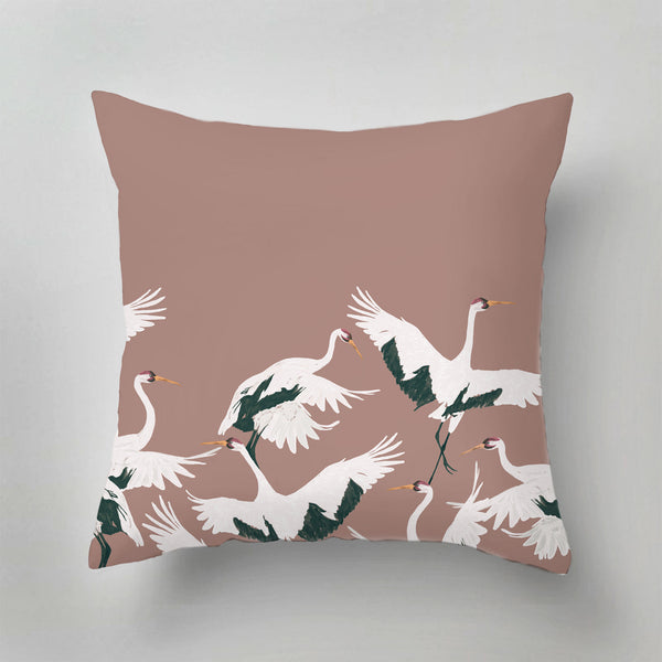 Indoor Pillow - STORK - DARK BLUSH