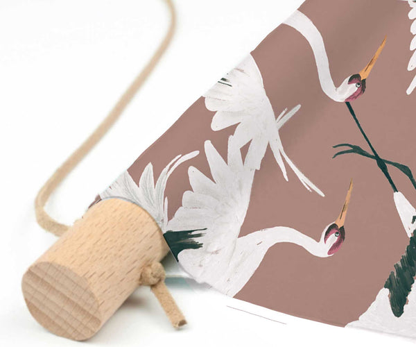 Textiel poster - Stork Dark Blush
