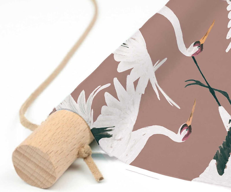 Póster textil - Stork Dark Blush