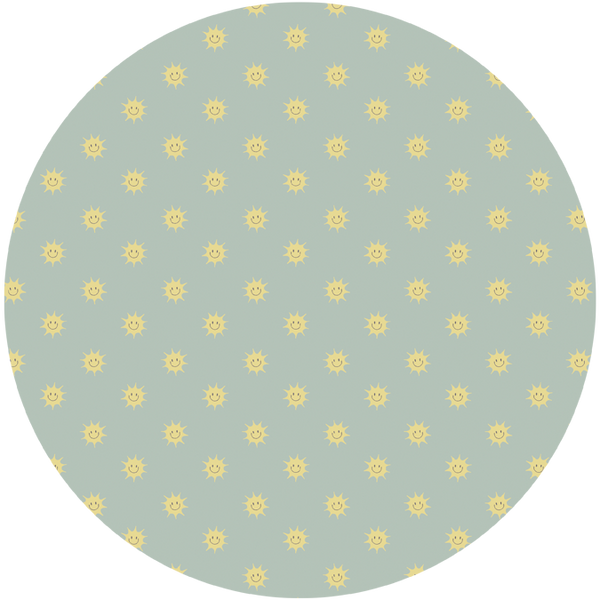 Round wall sticker - Sunny Green