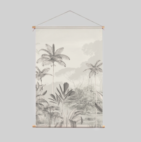 Textielposter - Tropical Wilderness beige 120x170cm
