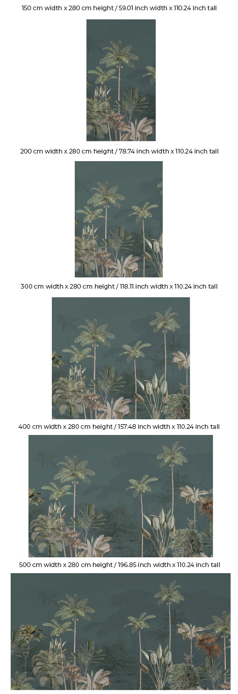 Jungle Wallpaper - TROPICAL WILDERNESS - dark
