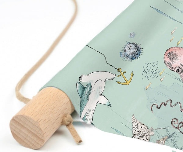 Textielposter - Underwater Wonders munt