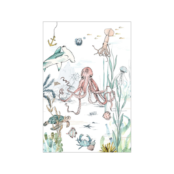 Mini poster A5 - Underwater Wonders