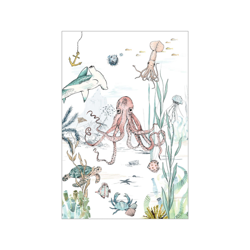 Mini poster A5  - Underwater Wonders