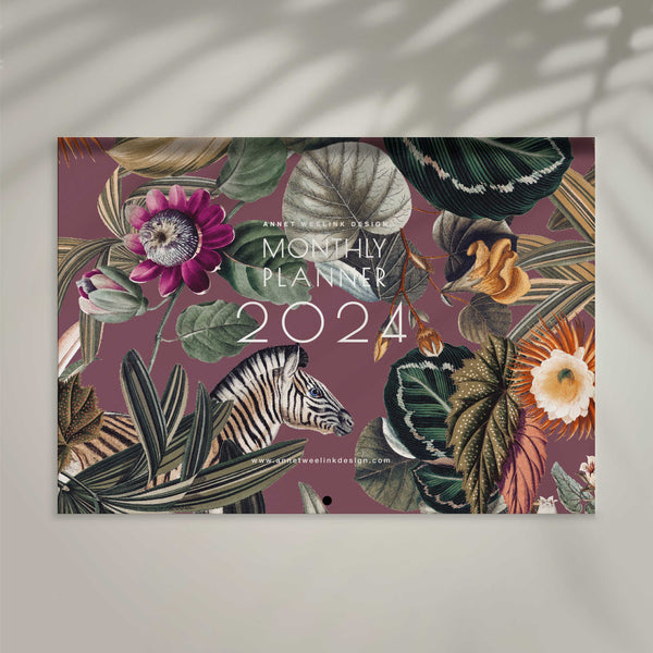 Flip over Calendar - Monthly Planner 2024 - Bold Botanics