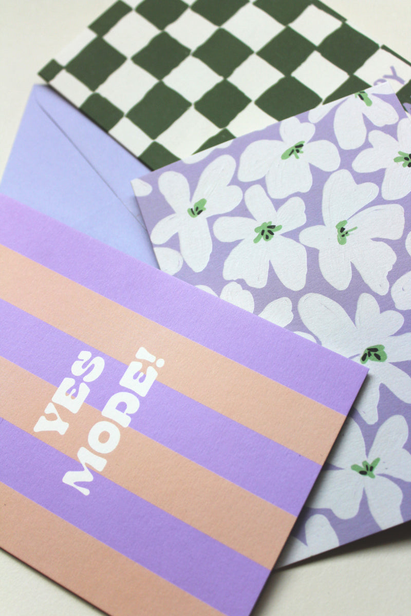 Set 6 Greeting cards - HAPPY VIBES