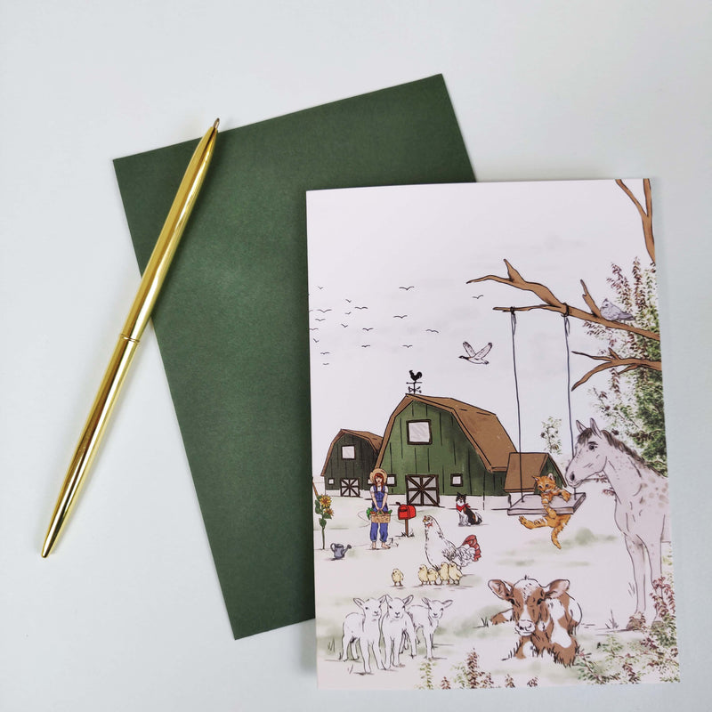 Greeting card - ANIMAL FARM