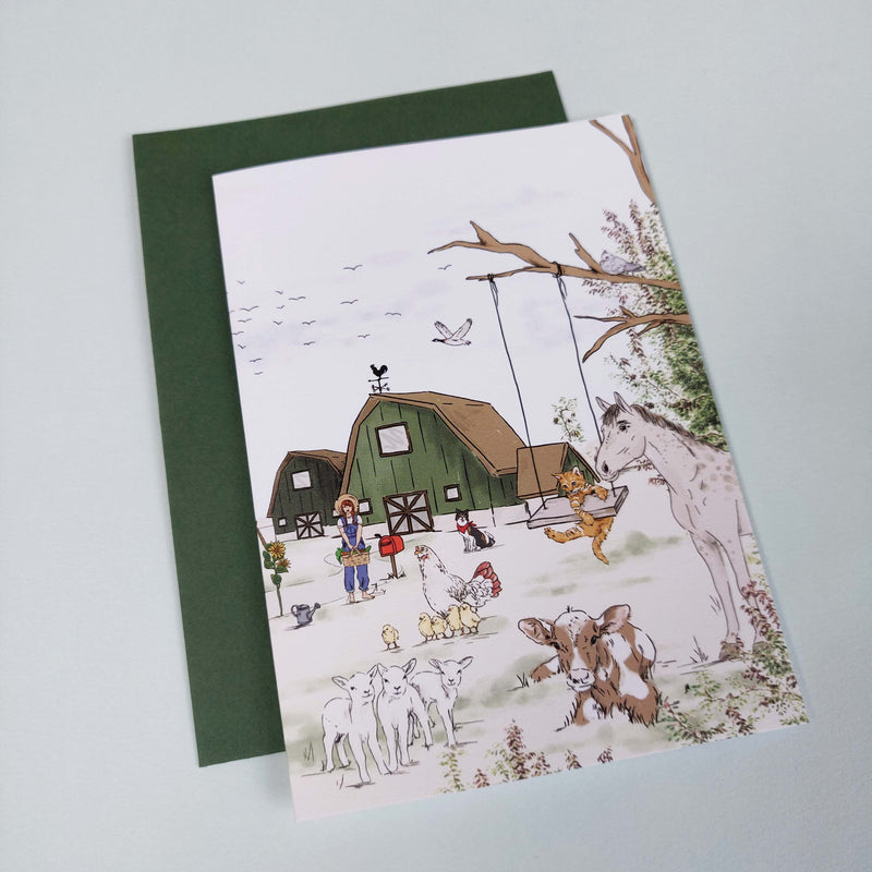 Greeting card - ANIMAL FARM