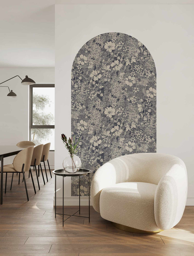 Peel and Stick Arch Behang Decal - Amelia Flower
