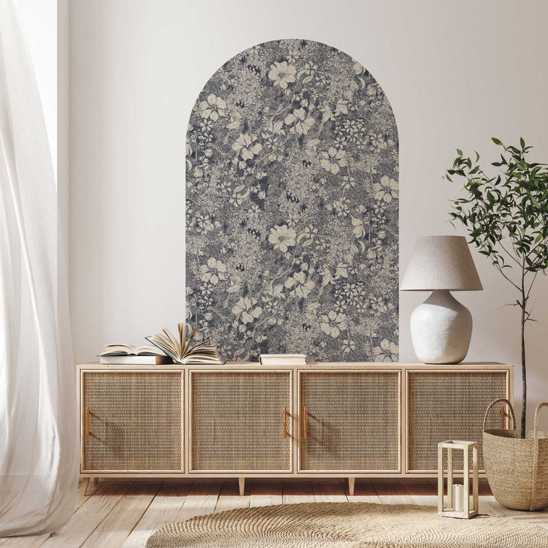 Peel and Stick Arch Behang Decal - Amelia Flower