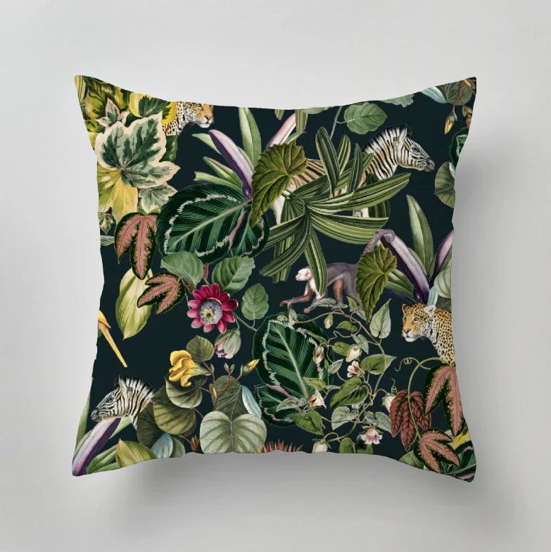 Indoor Pillow - BOLD BOTANICS - dark