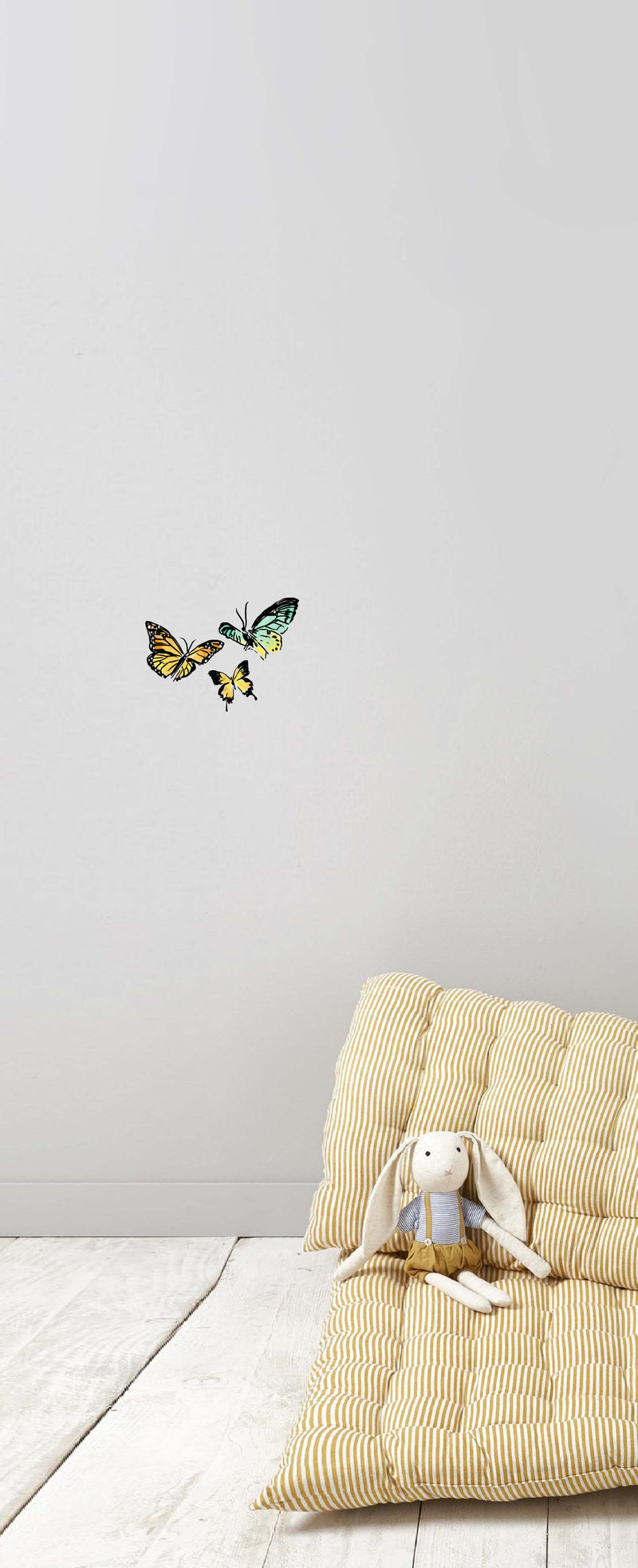 Etiqueta de la pared separada - Mariposa