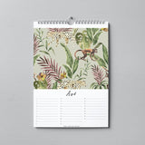 Calendrier d'anniversaire - DANS LA JUNGLE - A4 - Perpétuel