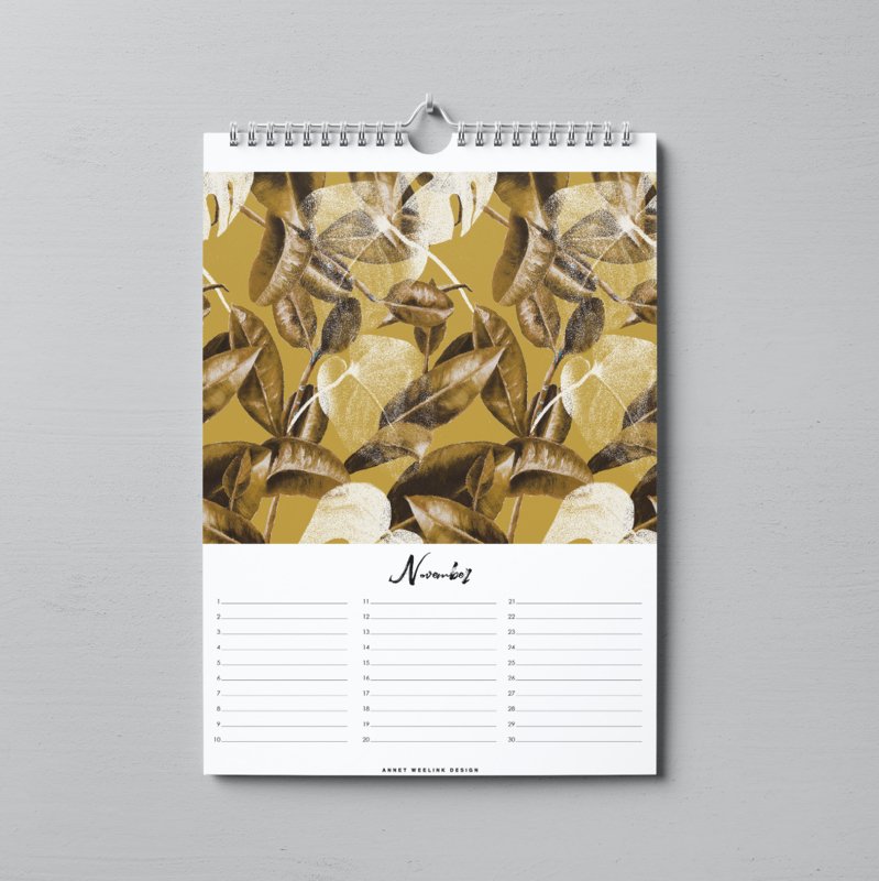 Birthday Calendar - INTO THE JUNGLE - A4 - Perpetual