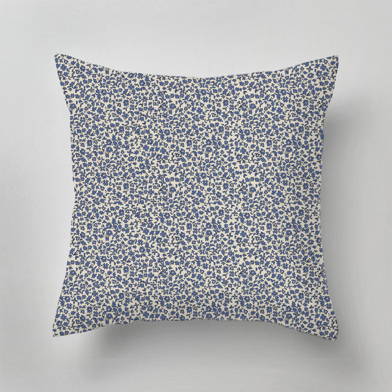 Outdoor Pillow - Ditsy Daisy blue