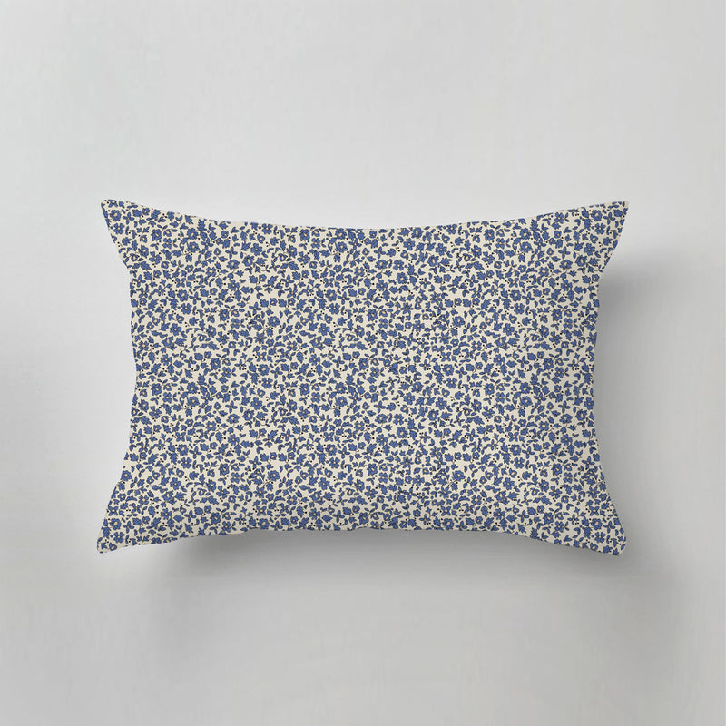 Outdoor Pillow - Ditsy Daisy blue