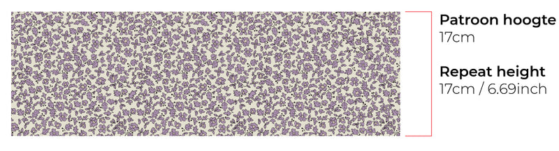 Wallpaper on roll - Ditsy Daisy lilac