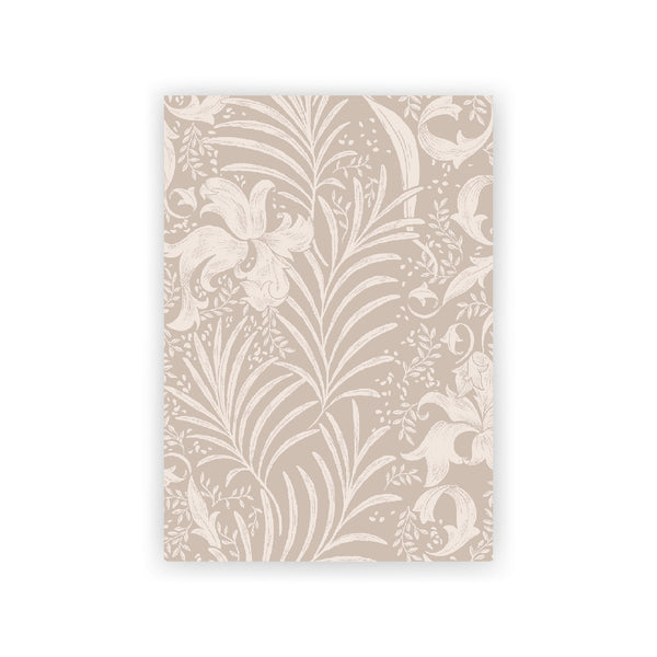 Postkarte - Donna Floral Beige