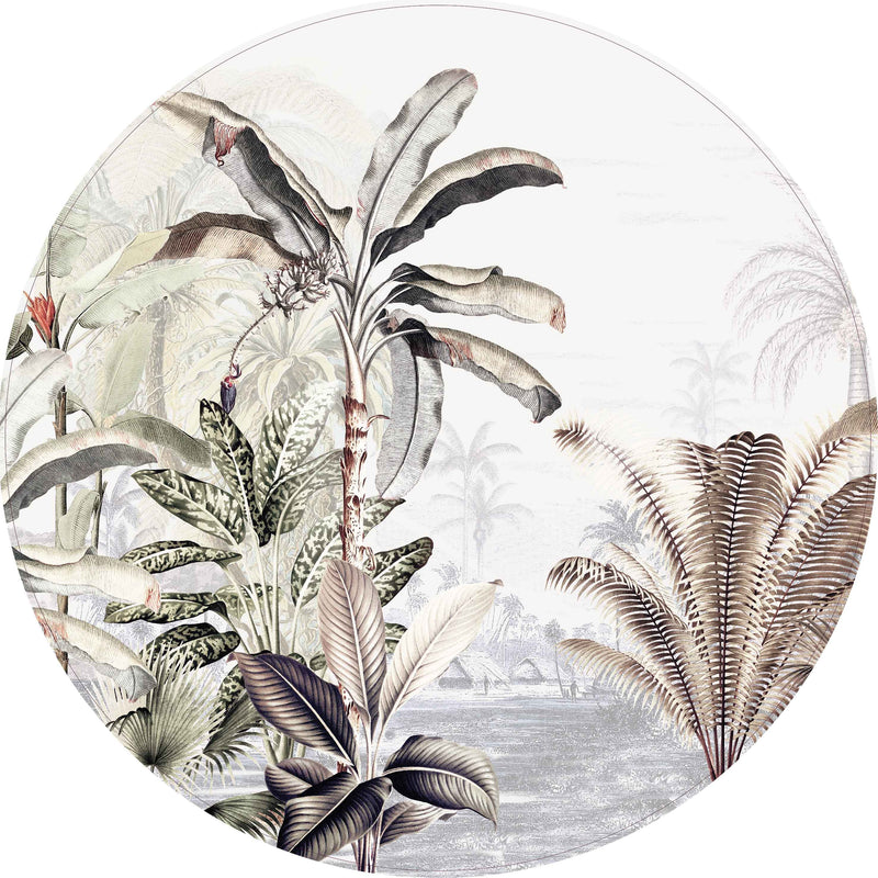 Ronde wandsticker - Dreamy Jungle Soft