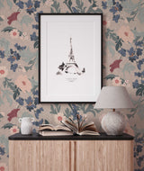 Wallpaper on roll - Feline Forest Flowers