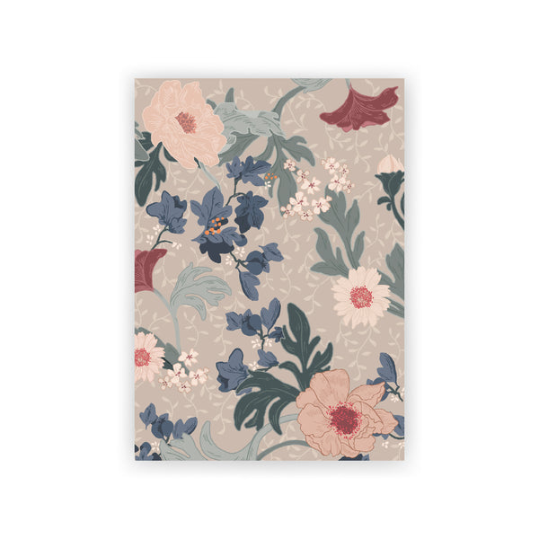 Postkarte - Feline Flower Beige