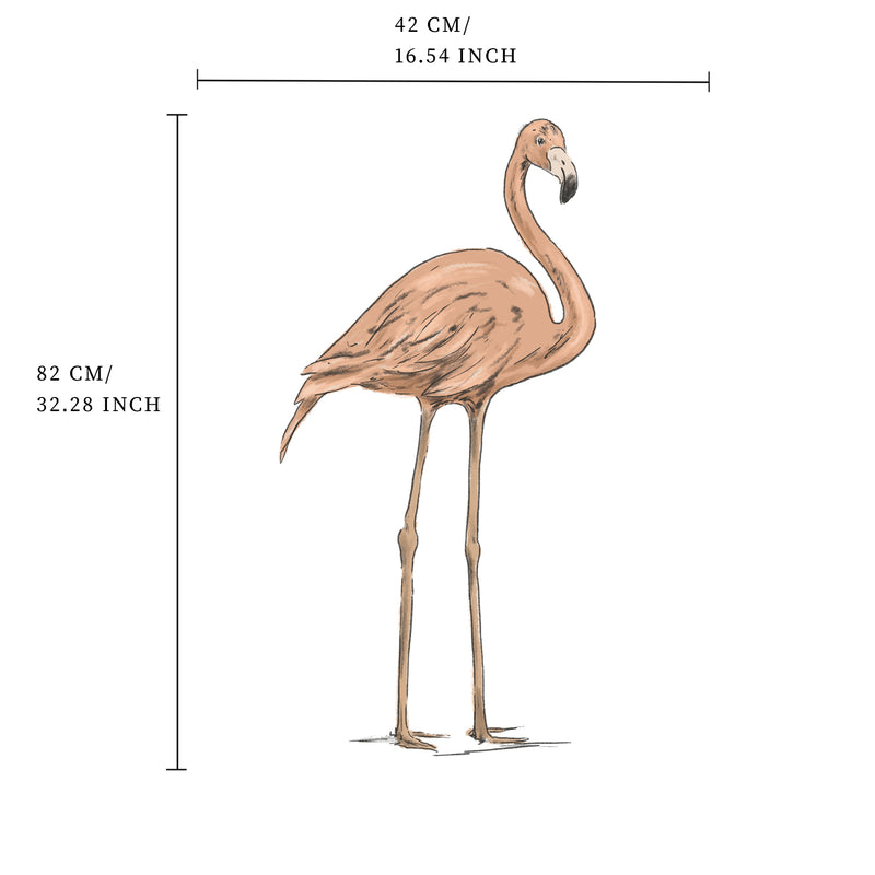 Separater Wandaufkleber – Flamingo Jungle Jazz