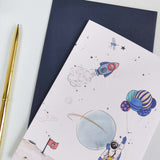 Greeting card - INTO THE GALAXY