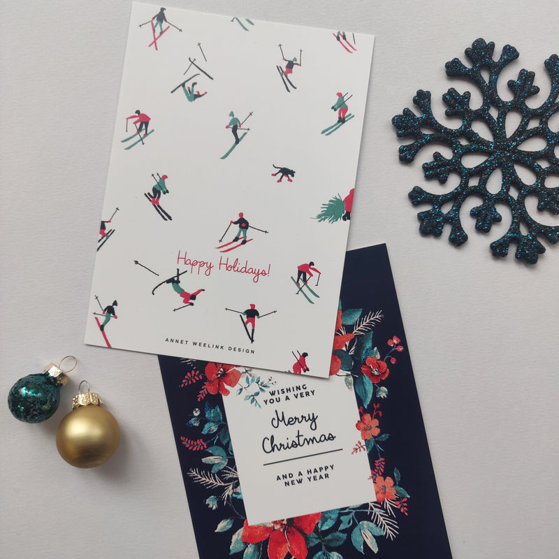 Set of 8 Christmas Postcards