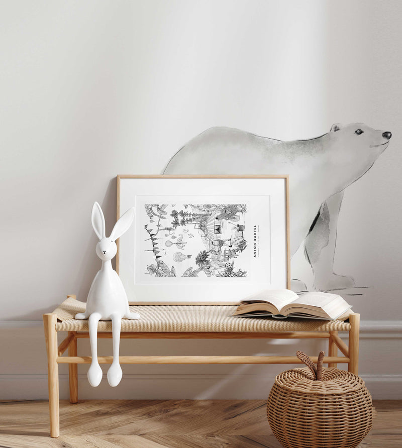 Separate Wall Sticker - Polar bear