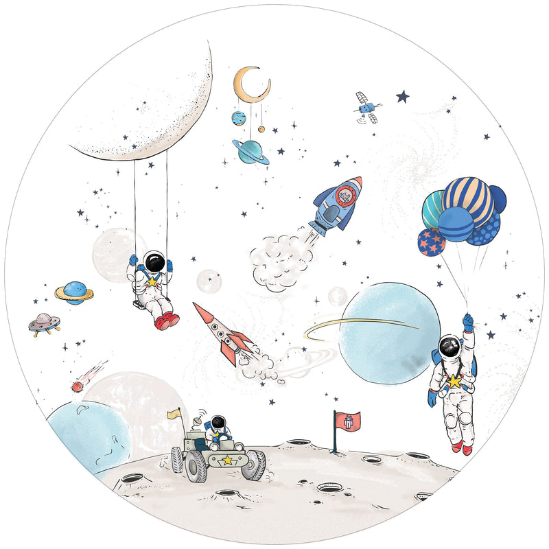 Round wall sticker - Into the Galaxy