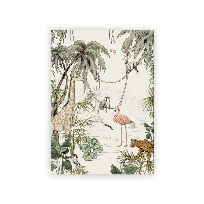 Postkarte - Jungle Jazz Off-White