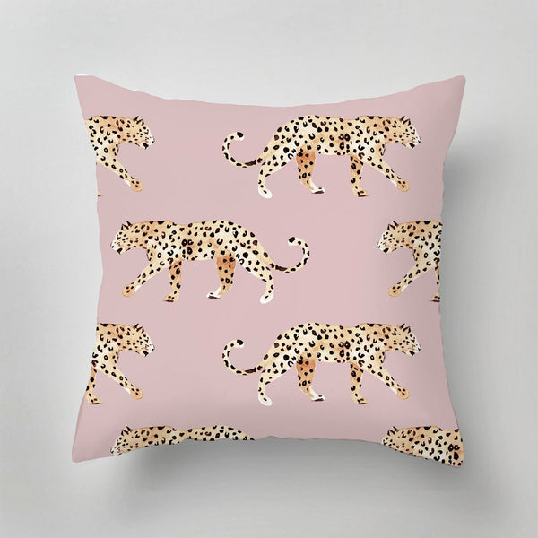 Indoor Pillow - LEOPARD pink