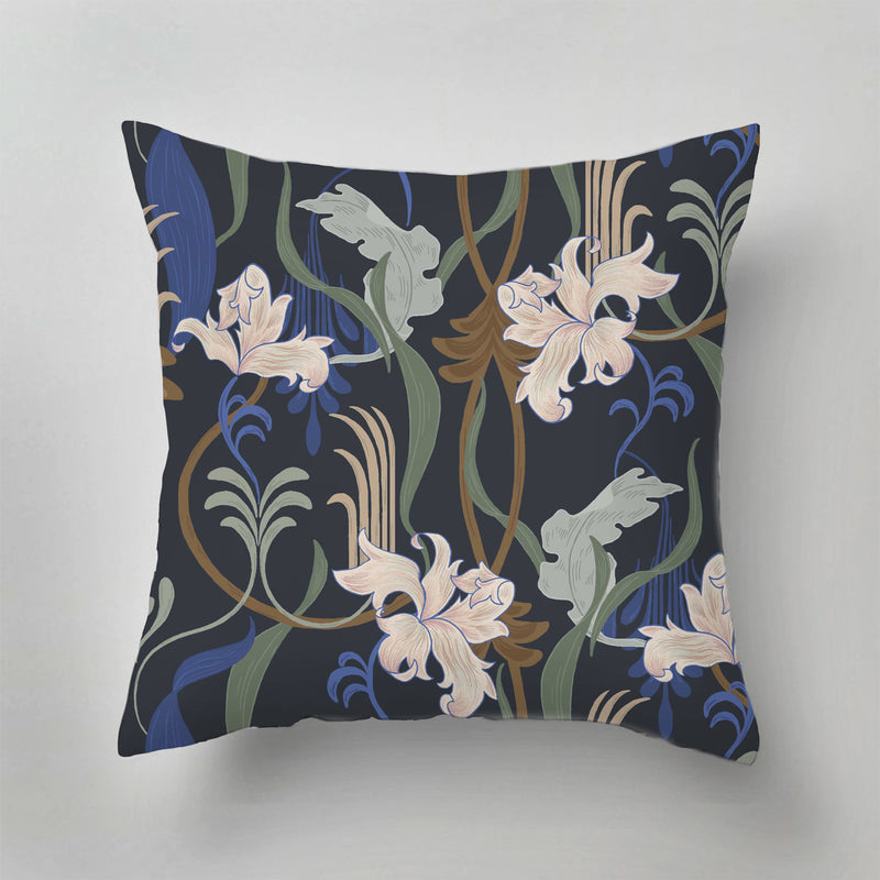 Indoor Pillow - Marilyn Flower blue