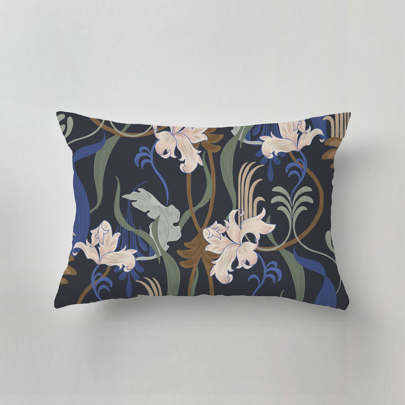 Indoor Pillow - Marilyn Flower blue