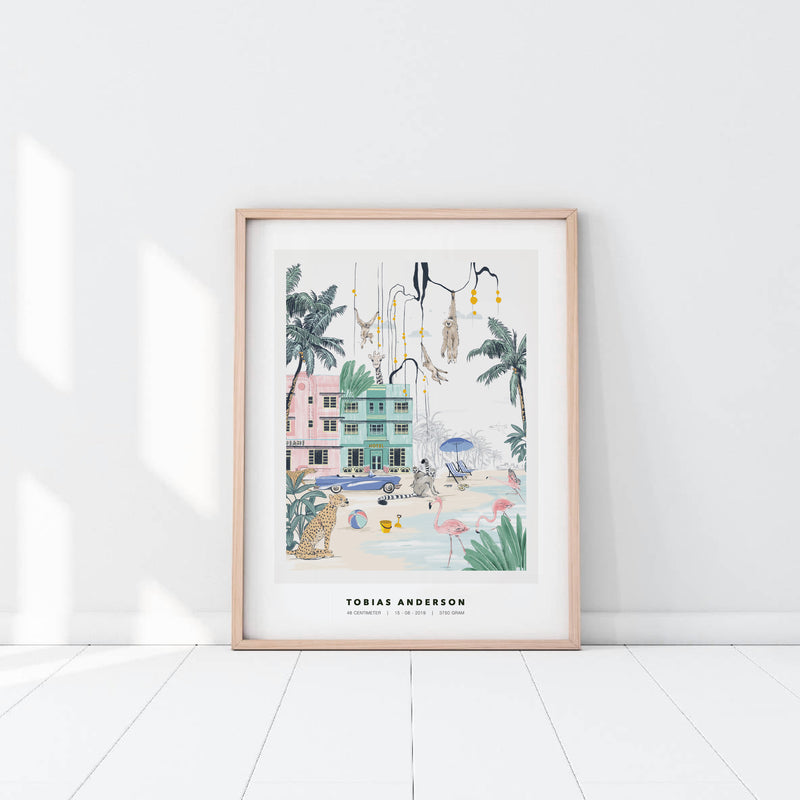 Personalizowany Plakat - Miami Beach