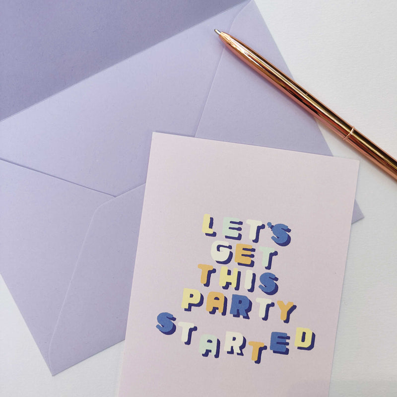 Postkarte - PARTY STARTER