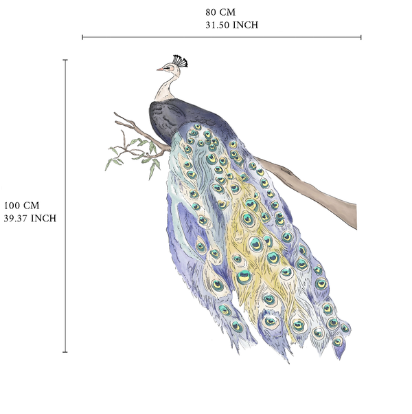 Separater Wandaufkleber – Pfau