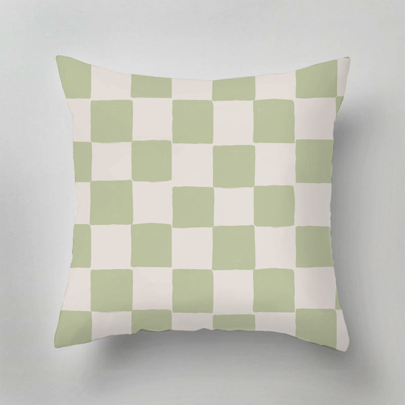 Indoor Pillow - Check Mate Green