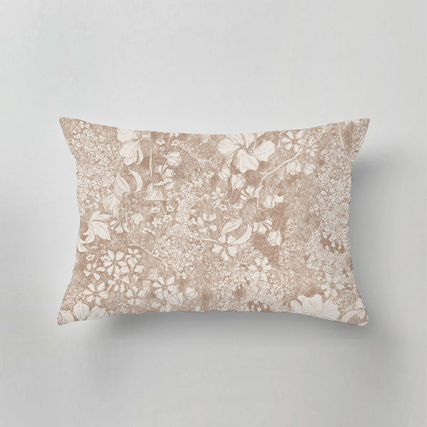 Coussin d'extérieur - Fleur d'Amelia Beige