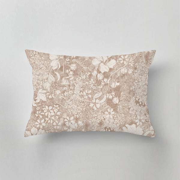 Outdoor Pillow - Amelia flower Beige