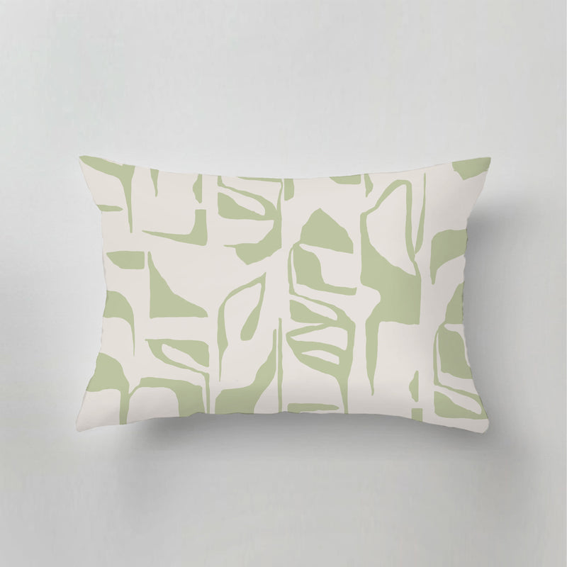 Indoor Pillow - Aurora Blocks Green