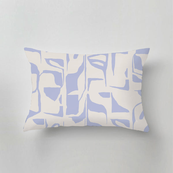 Indoor Pillow - Aurora Blocks Light Blue
