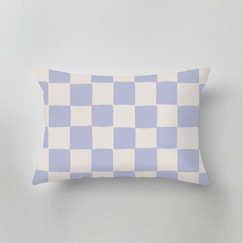 Coussin d'intérieur - Check Mate Bleu Clair