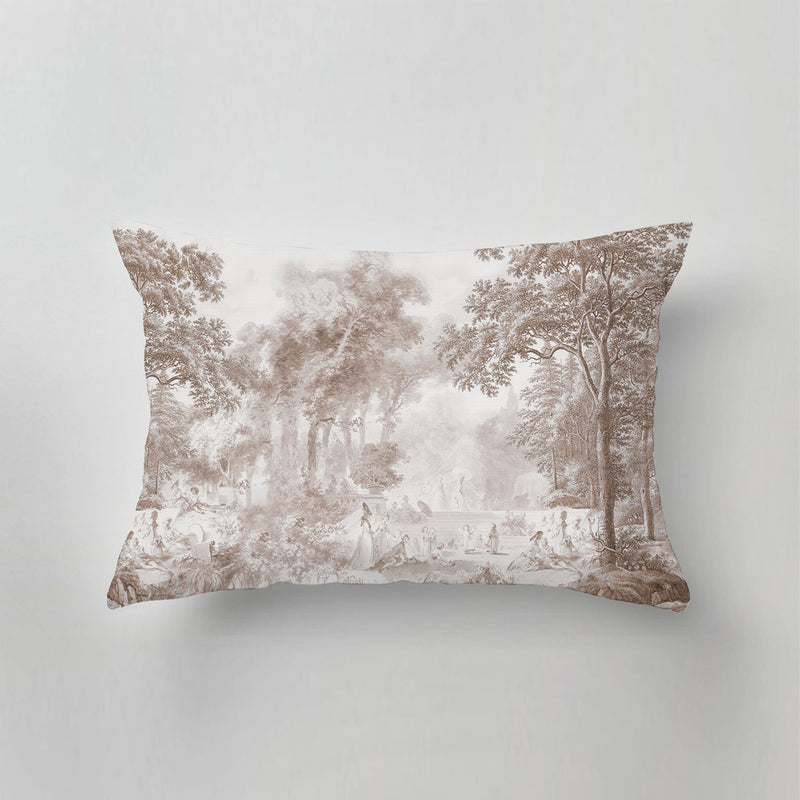 Indoor Pillow - Romantic Garden Brown