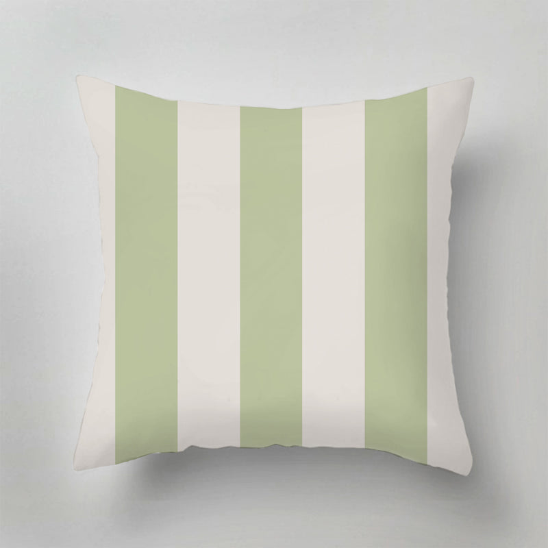 Outdoor Pillow - Adeline Stripe White / Green