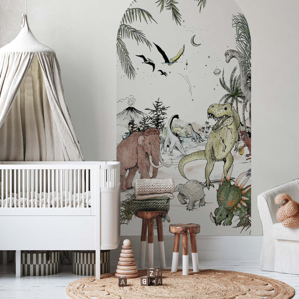 Peel and Stick Arch Wallpaper Decal - Prehistoric