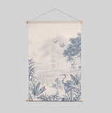 Póster Textil - Scenic Landscape Tonal Blue